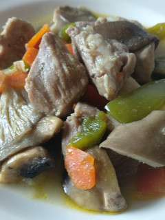 Una foto de Ragout de pavo con setas