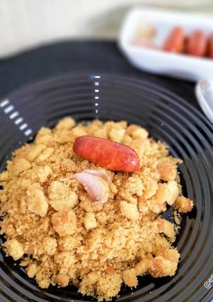 Una foto de Migas con chistorra en robot Moulinex