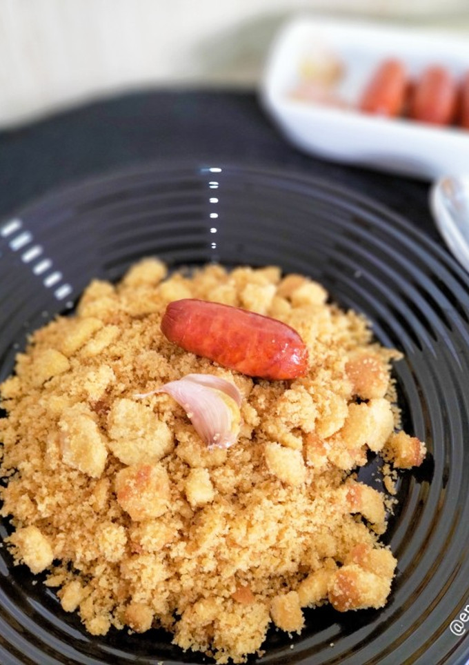 Una foto de Migas con chistorra en robot Moulinex