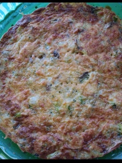 Una foto de Pastel de verduras al microondas