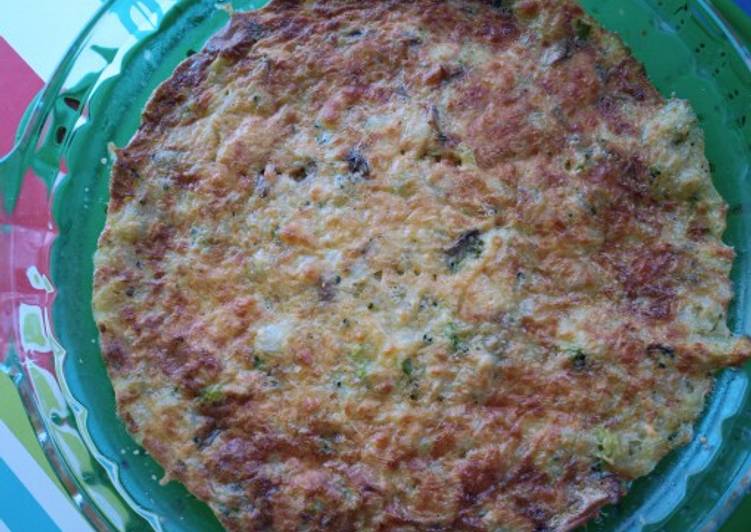 Pastel de verduras al microondas