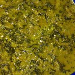 A picture of Bitter leaf soup.
