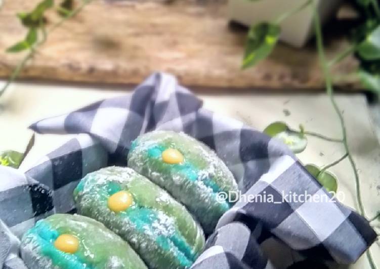 Resep Donat bombolini blue, Enak Banget