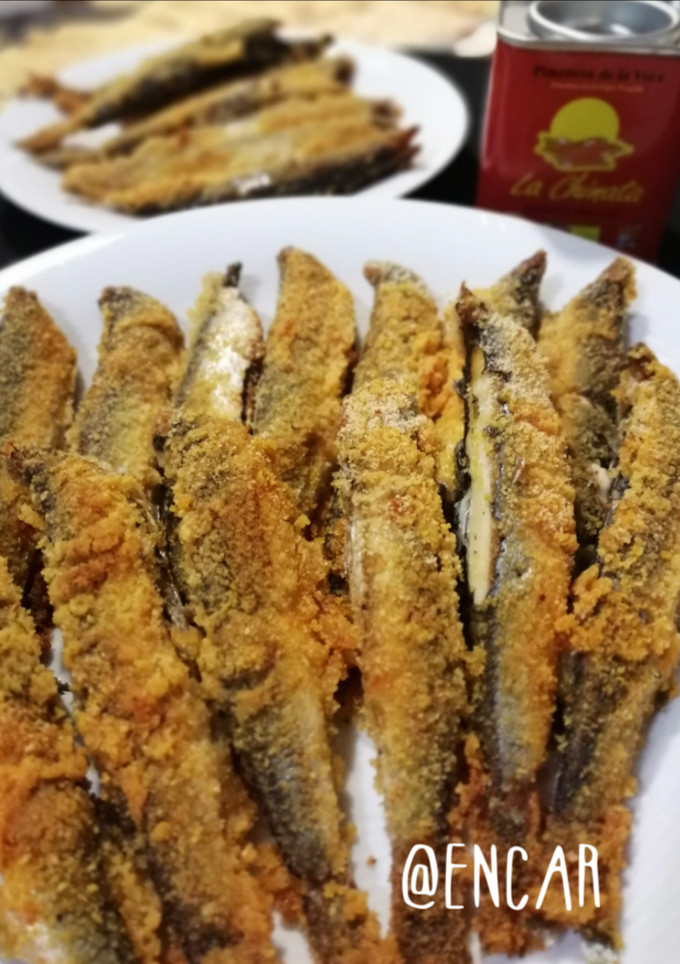 Una foto de Boquerones crujientes al horno
