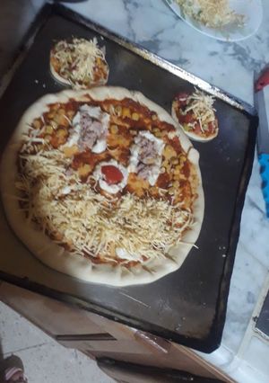 صورة لوصفة بيتزا