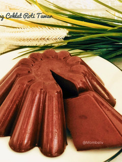 Foto resep Puding Coklat Roti Tawar (Puding Brownies)