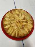 Torta di mele e banane con noci