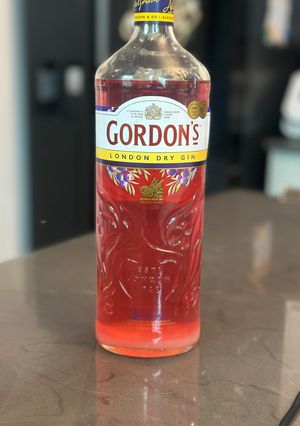A picture of Home Made Rubarb and Ginger Gin - its the best :P.