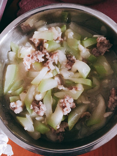 扁蒲炒絞肉,超簡單好吃 的食譜成品照片