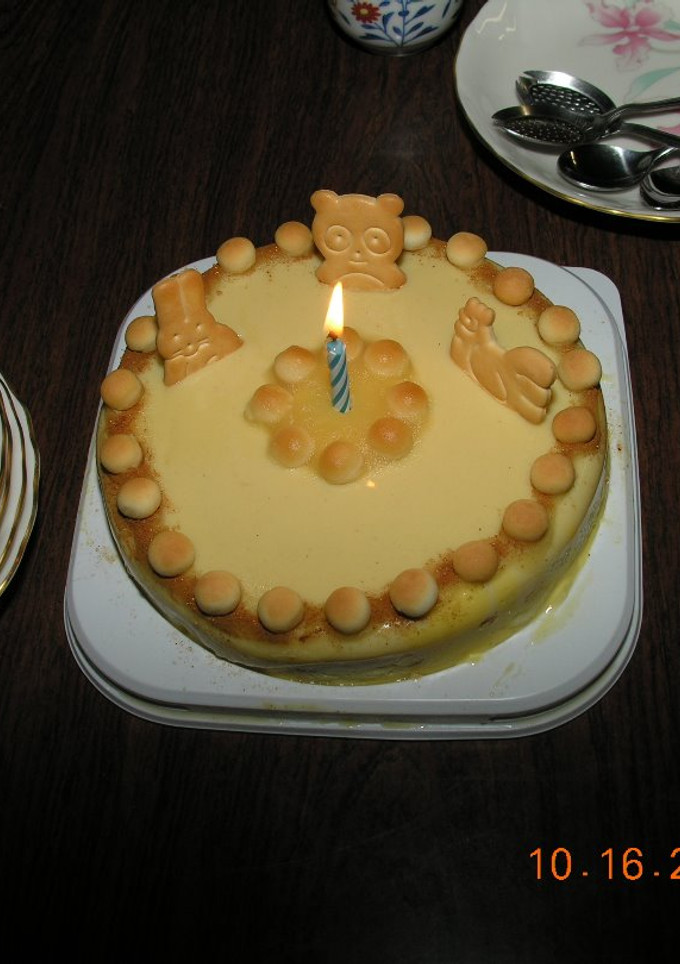 Una foto de Tarta fácil para bebés (y mamás sin idea de repostería), con opción para alérgicos y celiacos
