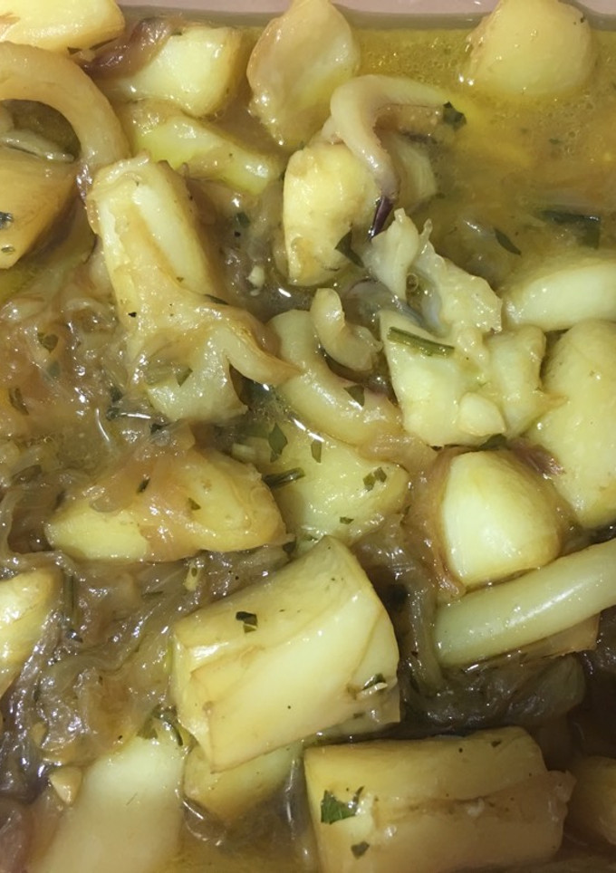 Una foto de Sepia encebollada