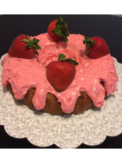 Una foto de Pastel de fresas 🍓