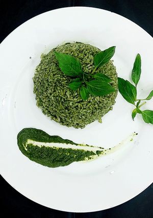 Hình của món Cơm rang lá quế trắng (lá é).
