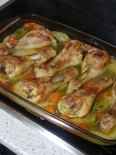 Una foto de Jamoncitos de pollo asados