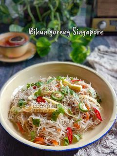 Gambar Bihun goreng Singapore