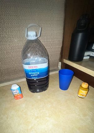 A picture of My midnight love snack drink.