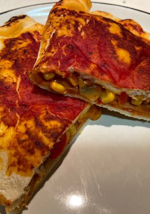 Vegán calzone recept fotója