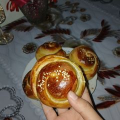 A picture of Homemade Soft Sesame Buns.