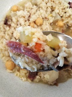 Una foto de Arroz caldoso paletilla