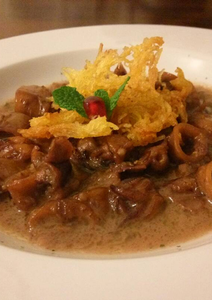 Una foto de Calamar en salsa de Jengibre con crujiente de patata🎄