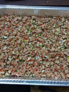Una foto de Ceviche de soya texturizada ranchero de tres chiles verdes y vinagre madre o piña de casa Correa