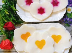 Hình của món Thạch cuộn sữa chua.