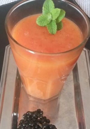 Una foto de Licuado de Papaya y Banana