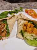 Beef and Chicken Shawarma Wraps