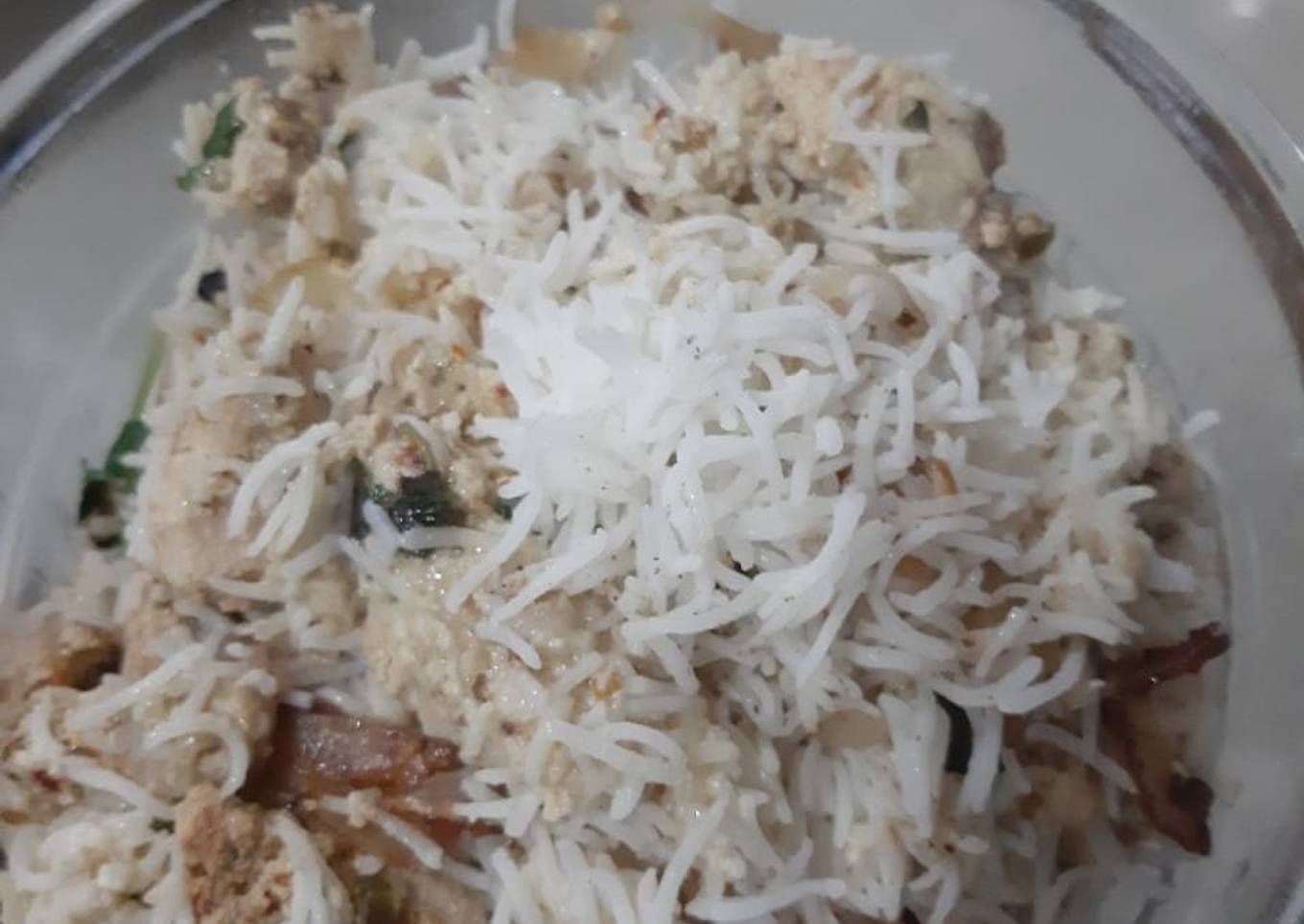 White malai biryani