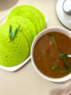 Foto resep Serabi pandan teflon dengan kuah kinca