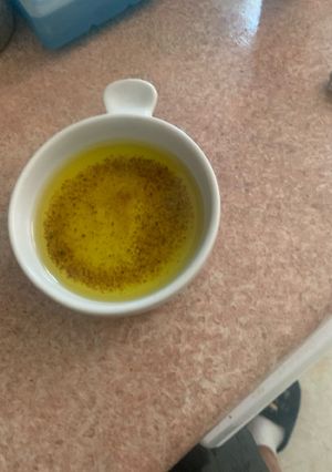 Una foto de Sal negra del Himalaya con aceite sabor huevo!