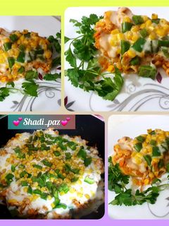 عکسی از دستور گراتن مرغ و سیب زمینی😋 (تابه ای ، بدون فر)