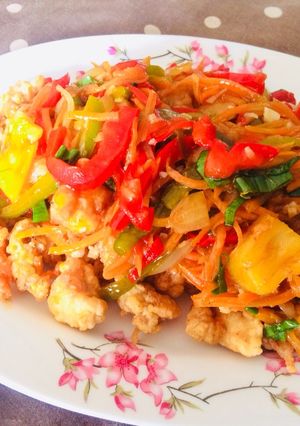 Foto resep Ayam Kuluyuk sweet & sour