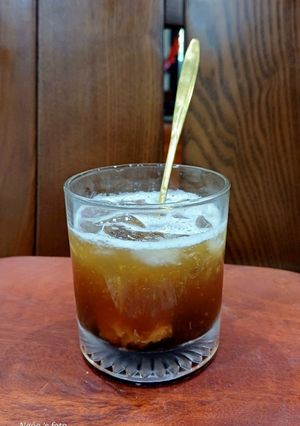 Hình của món Kombucha mứt vỏ bưởi.