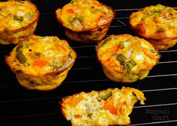 Recipe of Favorite Egg Omelette Muffins #bakingforkids