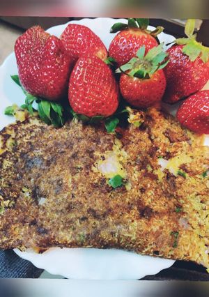 A picture of Vegetable Oats chilla.