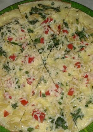 Foto resep Telur dadar fusilli bayam non msg fav. batitaku