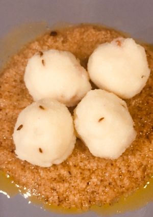 A picture of Undrallu Naivedhyam(Savoury rice dumplings).