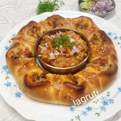 A picture of Baked Cheese Pav Bhaji Shots !!.