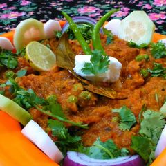 Mumbai pav bhaji A picture of Mumbai pav bhaji.
