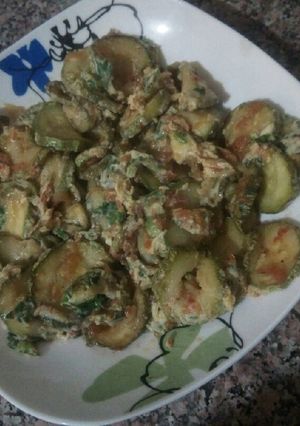 Une photo de Omelette aux courgettes