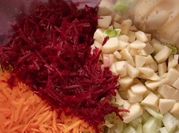 Uma foto de salada maçã