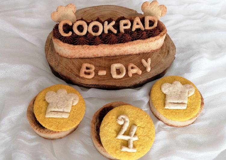 Recetta di Veloce Crostatine con ganache al burro di arachidi