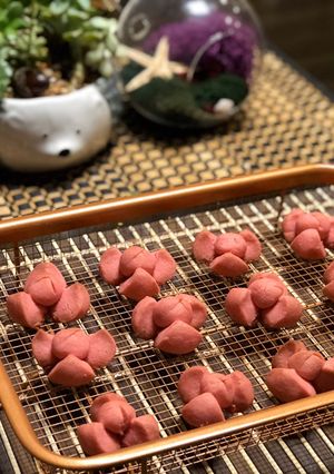 รูปของ ขนมกลีบลำดวน (Thai Shortbread Cookies)