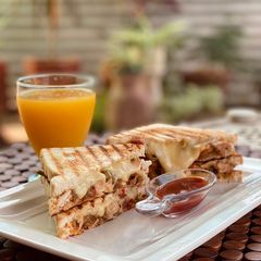 A picture of Chicken Cheese Fajita Sandwich.