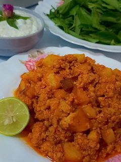 عکسی از دستور غذای ساده (خوراک بوقلمون)