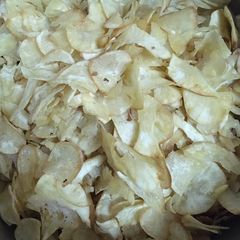 A picture of Cassava crisps#themechallenge.