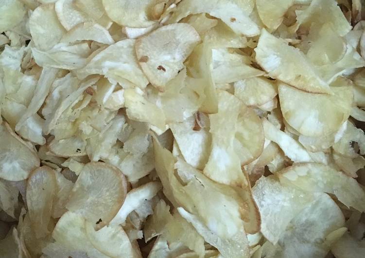 Recipe of Super Quick Homemade Cassava crisps#themechallenge