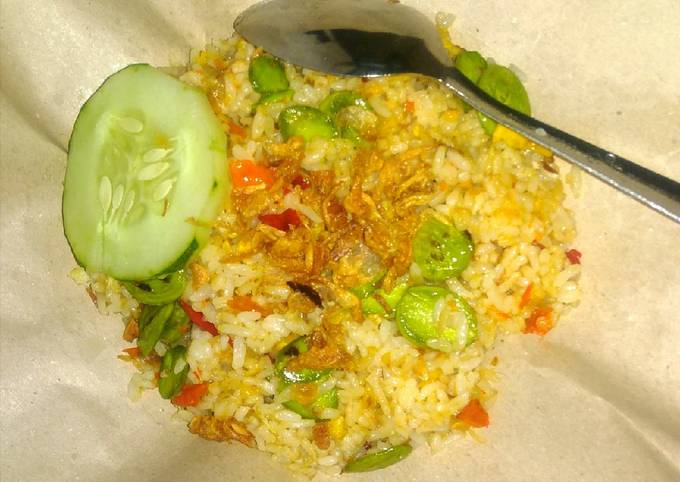 Nasi Goreng Pete pedaaas bumbu ebi