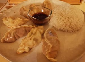 Une photo de Gyozas